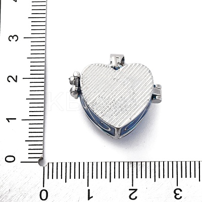 Brass Enamel Locket Pendants KK-F894-15P-1