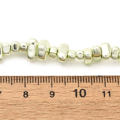 Baking Paint Electroplated Synthetic Non-magnetic Hematite Beads Strands G-H072-D01-01F-1
