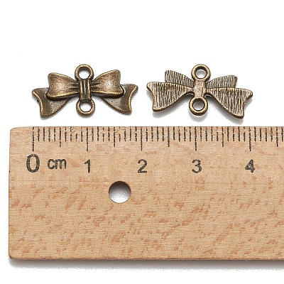 Bowknot Alloy Links connectors LS-EA11930Y-AB-1