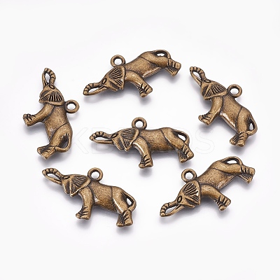 Tibetan Style Alloy Pendants TIBEP-T002-65AB-NR-1