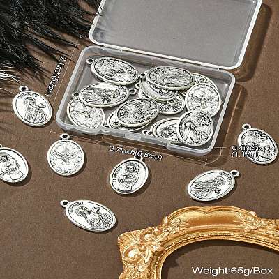 20Pcs 4 Style Tibetan Style Alloy Pendants TIBEP-CJ0001-20-1