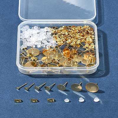 304 Stainless Steel Stud Earring Findings STAS-FS0001-75-1