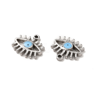 304 Stainless Steel Enamel Charms STAS-Q001-25P-1