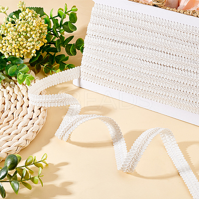 Polyester Braided Lace Trim OCOR-WH0074-92A-1