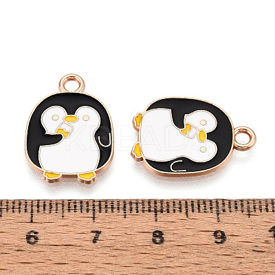 Alloy and Enamel Pendants ENAM-T021-43A-G-1