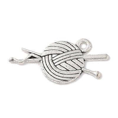 Yarn Tibetan Style Zinc Alloy Pendants X-TIBEP-R334-174AS-RS-1