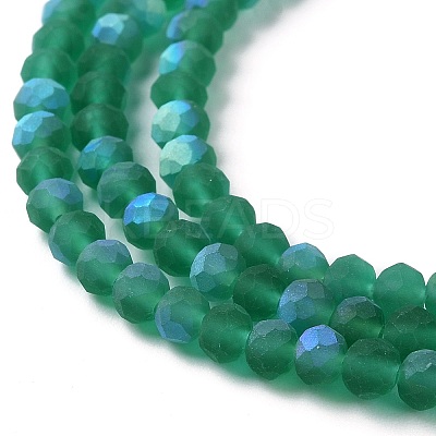Transparent Glass Beads Strands X1-EGLA-A034-T4mm-MB18-1