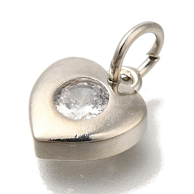 Brass Micro Pave Cubic Zirconia Pendants KK-Q001-13P-01-1