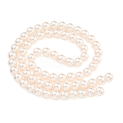 Glass Pearl Beads Strands HY-G002-01C-03-1