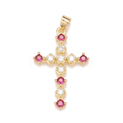 Brass Micro Pave Cubic Zirconia Pendants KK-A161-12G-1