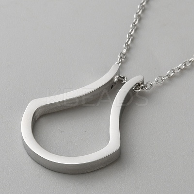 Stainless Steel Necklaces NJEW-WH0035-01P-1
