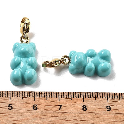 Bear Resin Pendant Decorations STAS-M092-01G-04-1