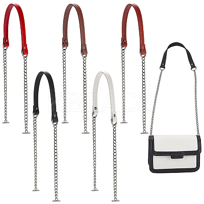 5Pcs 5 Colors Imitation Leather Bag Straps FIND-WR0010-20-1