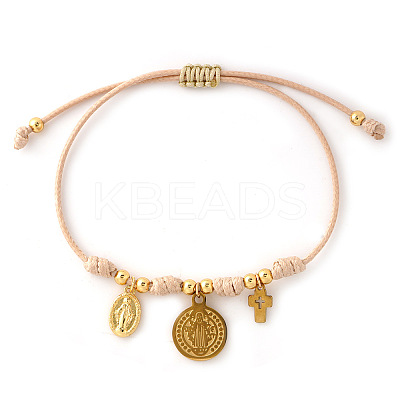 Adjustable Copper Rope Link Charm Bracelet ZH0707-1