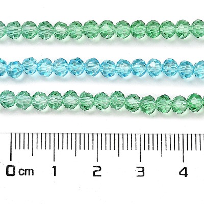 Transparent Painted Glass Beads Strands DGLA-A034-T4mm-A17-1