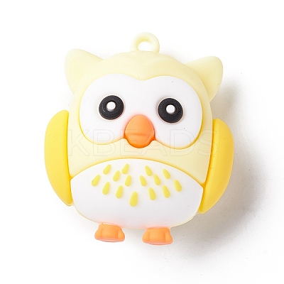 PVC Cartoon Owl Doll Pendants KY-C008-04F-1