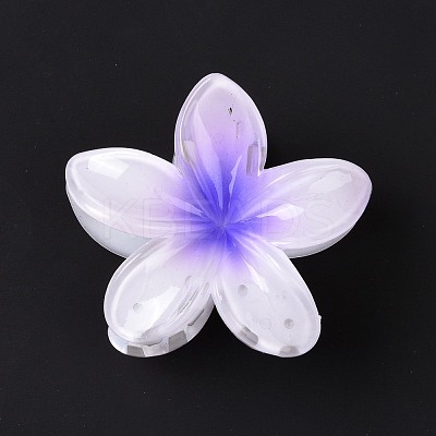 Plastic Claw Hair Clips OHAR-P020-08D-1