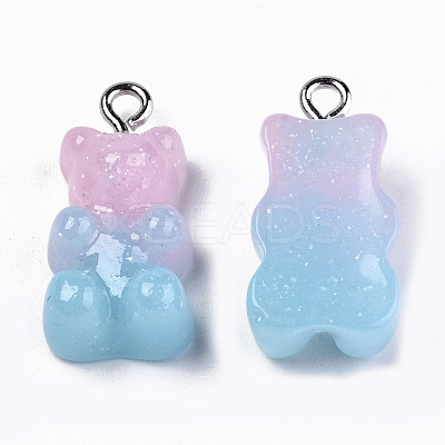 Opaque Resin Pendants CRES-N021-32B-1