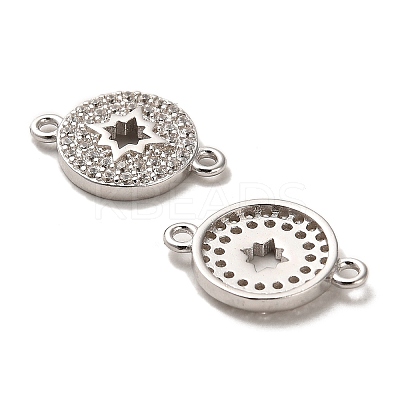 925 Sterling Silver Connector Charms STER-H110-03P-1
