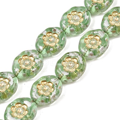 Czech Pressed Glass Beads GLAA-I061-44C-1