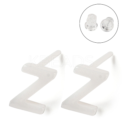 Hypoallergenic Bioceramics Zirconia Ceramic Stud Earrings EJEW-F340-04Z-1