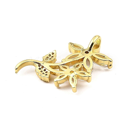 Rack Plating Real 18K Gold Plated Brass Pendants KK-B077-19G-1