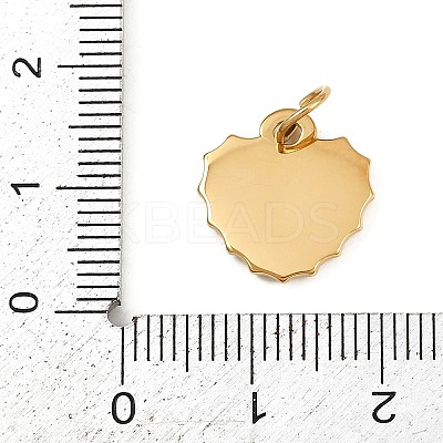 304 Stainless Steel Pendants STAS-K307-02D-G-1