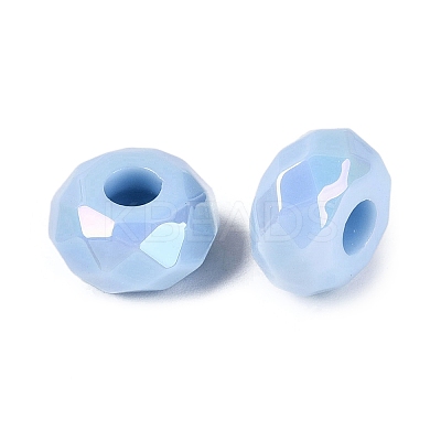 Opaque Acrylic European Beads OACR-E033-23F-1