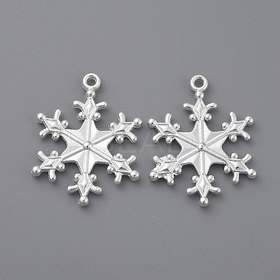 Zinc Alloy Snowflake Pendants LS-TIBEP-12740-S-FF-1