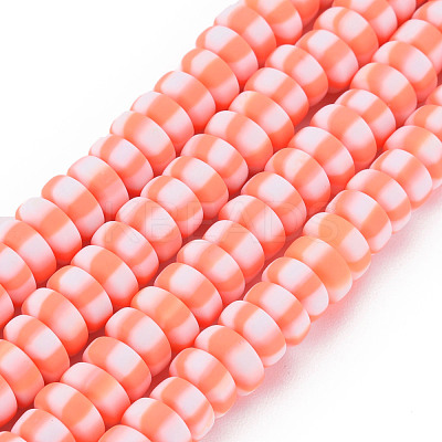 Handmade Polymer Clay Beads Strands X-CLAY-N008-042F-1