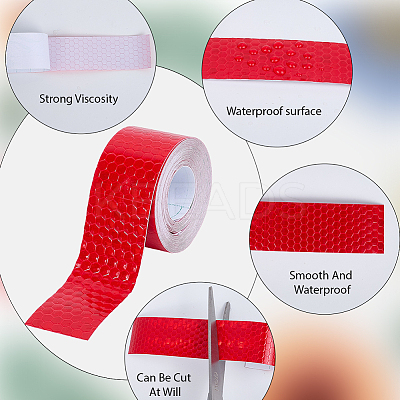 5 Rolls 5 Colors PET & PVC AUMO-mate Car Reflective Strip Sticker AJEW-SP0002-18-1