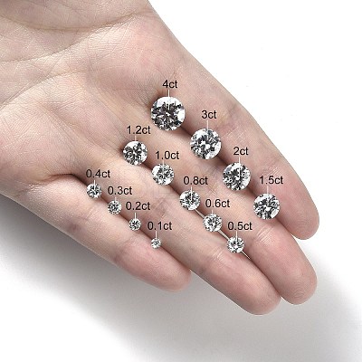 Brilliant Round Cut Moissanite Loose Stones Cabochons RGLA-F081-01A-1