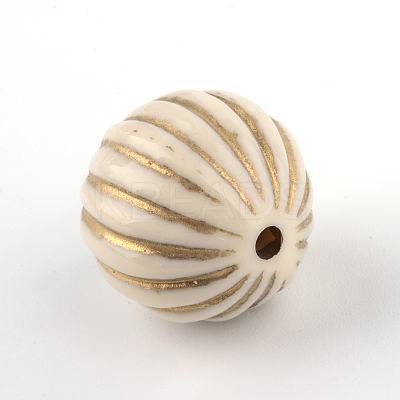 Round Plating Acrylic Beads LS-PACR-Q102-51A-1