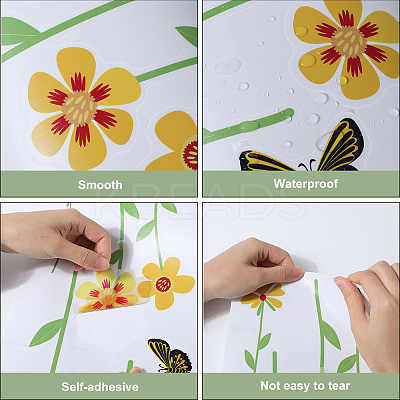 Removable PVC Self Adhesive Toilet Stickers DIY-WH20001-35-1