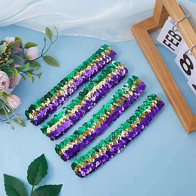10Pcs Wide Stretch Sparkling Headband MRMJ-GF0001-45C-1