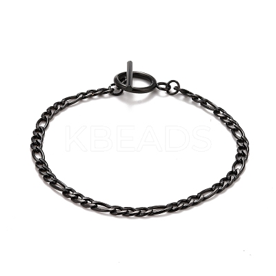Ion Plating(IP) 304 Stainless Steel Chain Bracelets for Women or Men BJEW-A039-03EB-1