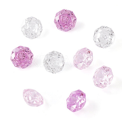 9Pcs 3 Colors Cubic Zirconia Cabochons ZIRC-TA0001-30A-1