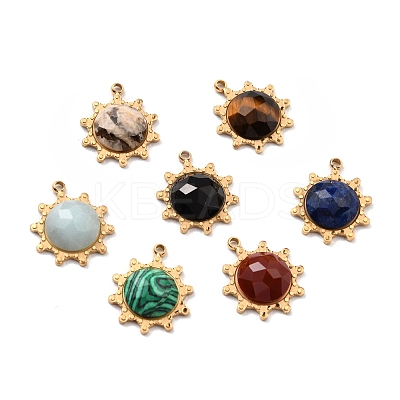 Natural Gemstone Pendants STAS-I189-04G-1