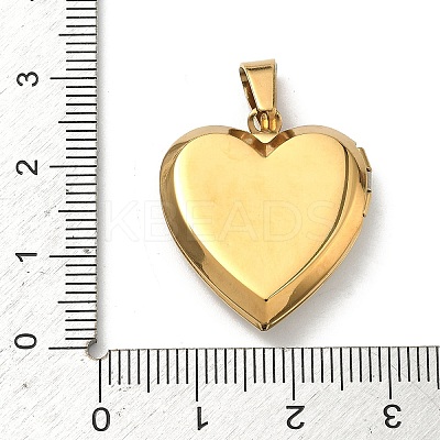 304 Stainless Steel Locket Pendants STAS-H255-02G-01-1