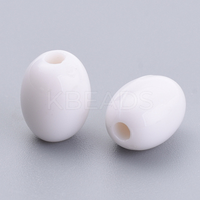 Opaque Acrylic Beads SACR-S300-08D-01-1
