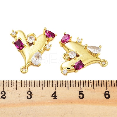 Rack Plating Brass Cubic Zirconia Pendants KK-S379-20G-1