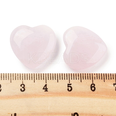 Heart Natural Rose Quartz Palm Stones G-C134-06A-14-1