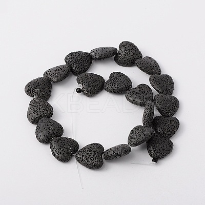 Synthetic Lava Rock Bead Strands G-N0114-18-1