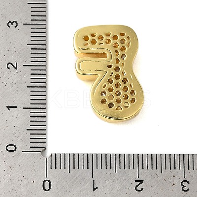 Rack Plating Brass Micro Pave Clear Cubic Zirconia Perdants KK-C067-11G-F-1