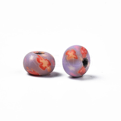 Handmade Polymer Clay Beads CLAY-S092-73-1