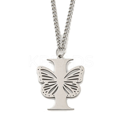 201 Stainless Steel Necklaces NJEW-Q336-01I-P-1