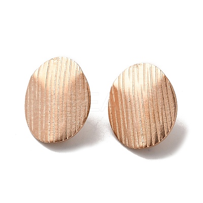 Ion Plating(IP) 304 Stainless Steel Stud Earrings Findings STAS-B041-07RG-1