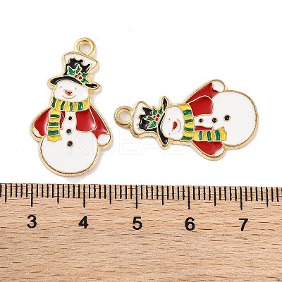Christmas Theme Rack Plating Alloy Pendants FIND-M020-04G-07-1