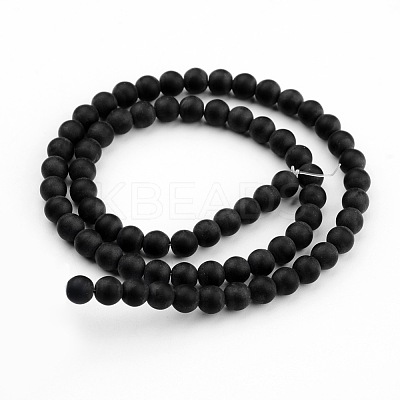 Frosted Glass Bead Strands LS-GLAA-G016-8mm-02-1