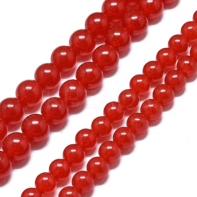 Natural Malaysia Jade Beads Strands G-L645-C01-6mm-16-1